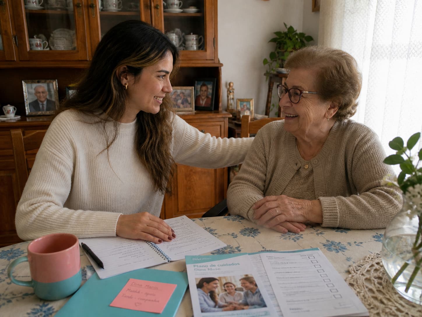 Support guardian helping coordinate family care